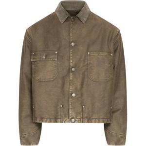 Куртка с вельветовым воротником Maison Margiela, коричневый