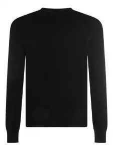Кашемировый свитер с круглым вырезом Malo, черный