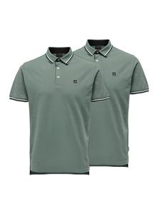 Поло ONLY & SONS Poloshirt Onsefletcher, цвет Dark forest