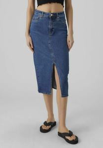 Юбка-карандаш VMVERI CALF SKIRT Vero Moda, цвет medium blue denim