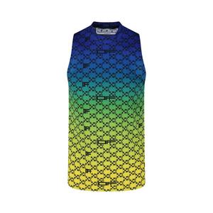 Топ Off-White Athl Monogram Tank, Multicolor/Black