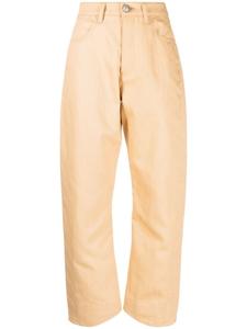 Jil Sander зауженные джинсы с завышенной талией, нейтральный цвет