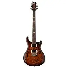 PRS SE Custom 24 полуакустическая с пьезодатчиком, цвет Orange Tiger Smokeburst