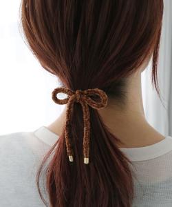 Пушистая резинка для волос Colleca La, цвет Brown