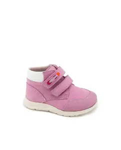 Кожаные сапоги для девочек с двойной застежкой Pablosky, цвет Rosa