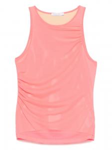 Сетчатый топ без рукавов Patrizia Pepe, розовый