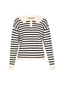 DreiMaster Женский свитер кремового цвета с черными вставками