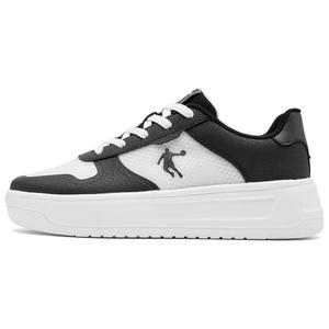 QIAODAN Низкие, износостойкие, противоскользящие кроссовки для скейтбординга Little White Dragon, женские, Jordan, белые, черные