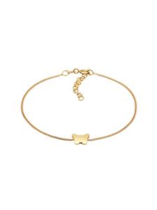 Elli Браслет из серебра 925 пробы с изображением бабочки в золотом исполнении