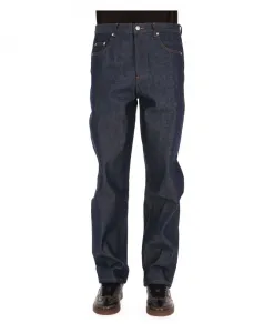 Джинсы прямого кроя из чистого хлопка. A.P.C., синий