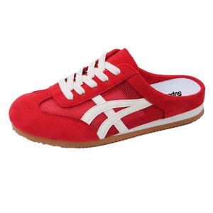 SUPEREDGE Женские противоскользящие тапочки с закрытым носком, устойчивые к запахам, красные, цвет Red