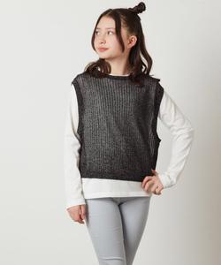 Комплект из сетчатого жилета Avv, цвет Black (Glitter)