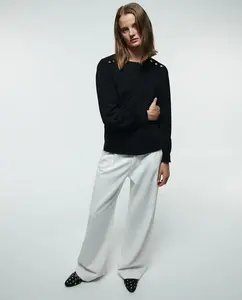 Футболка с пуговицами Sfera, черный