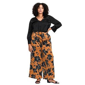 Женские брюки-клеш plus size goldi из сатина Avenue, Golden Hour