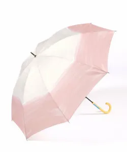 Двухцветный акварельный длинный зонт