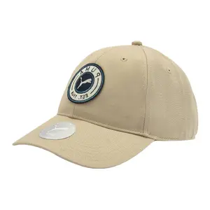 PUMA Хлопковая бейсболка унисекс светло-коричневая