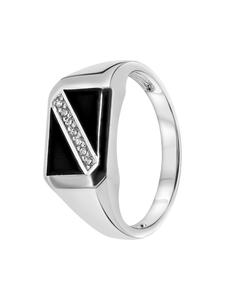 Lucardi Прямоугольное кольцо из серебра 925 пробы