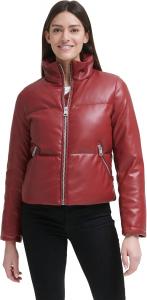 Женская куртка-пуховик Levi's Breanna с искусственным мехом, красный