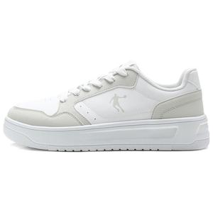 QIAODAN Легкие, нескользящие, амортизирующие, низкие, мужские кроссовки Jordan White Crescent Gray