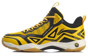 Кроссовки Roar Badminton унисекс с низким верхом, черные/желтые Lining