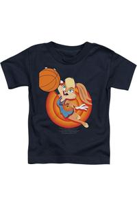 Футболка с коротким рукавом для малышей Space Jam 2 "Лола Слэм" Gildan, темно-синий