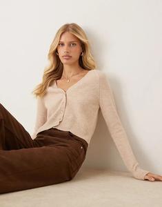 Кардиган для школьниц Free People цвета жемчужного меланжа