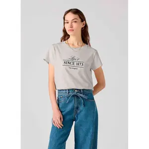 Футболка с коротким рукавом Levi's Graphic Boxy, серый