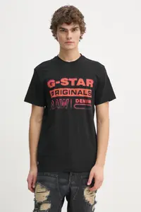 Хлопковая футболка G-Star Raw, черный
