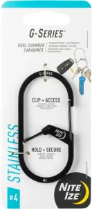 Карабин для ключей G-Series - Размер 4 Nite Ize, Black