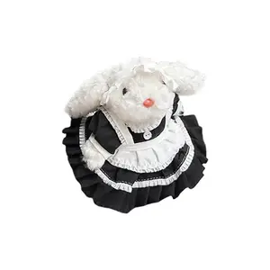 Подвеска из плюша с кроликом, кружевными вставками и висячими ушками, высота 15 см MIC RABBIT