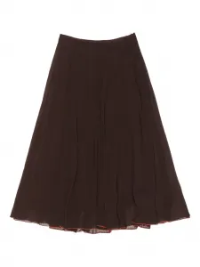 Юбка миди со сборками Bimba Y Lola, коричневый