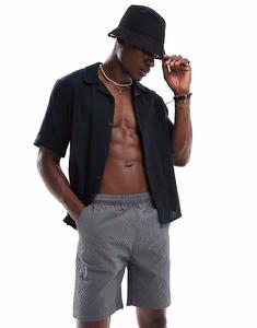 Текстурированные шорты Brave Soul серого цвета