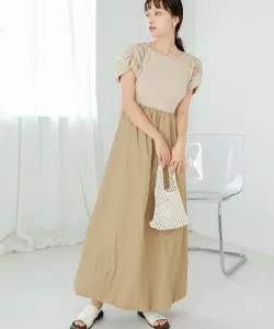 Платье-баллон с двусторонней сборкой спереди и сзади