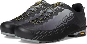Мужские походные ботинки ASOLO ELDO GV - легкие бесшовные водонепроницаемые низкие подходные ботинки с подошвой Vibram для походов и треккинга, черный/серый