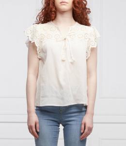 Блуза Pepe Jeans London regular fit, кремовый