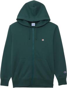 Мужская базовая толстовка Champion на молнии, с длинными рукавами, флисовая, с логотипом One Point, C3-W104Z, темно-зеленый