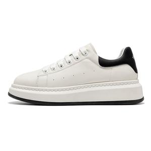 Антискользящие износостойкие низкие стильные скейтбордические кроссовки мужские белые HARSON