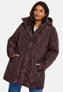 Зимнее пальто средней длины с утеплителем, размер для полных женщин. Friends Like These, Berry