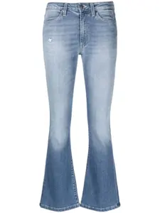 Расклешенные джинсы с эффектом потертости DONDUP, синий