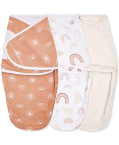 Пеленки-шарфы Baby Girls Keep Rising, комплект из 3 штук aden by aden + anais, Tan