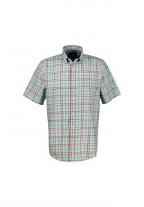 Рубашка в клетку с короткими рукавами Lerros, синий