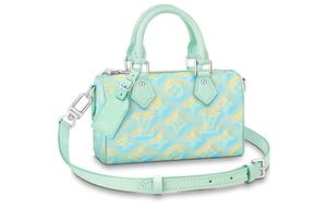 Скоростная коровья кожаная подушечная сумка, женская миниатюрная зеленая сумка через плечо кроссбоди LOUIS VUITTON