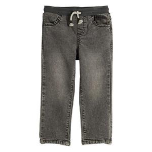 Джинсы для мальчика Baby & toddler, прямые, на резинке Jumping Beans, Grey Wash