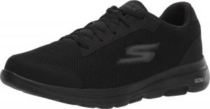 Мужские кроссовки Skechers Gowalk 5 Qualify - спортивные сетчатые шнурованные для ходьбы, черный