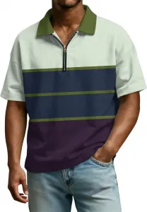 Мужская поло с коротким рукавом и воротником RODYETQQ