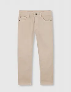 Детские брюки с пятью карманами из саржи Gocco, светло-серый