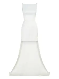 Платье мини с квадратным вырезом Nicholas, нейтральный