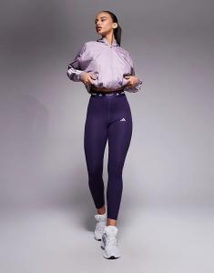 Леггинсы Adidas Training Tech Fit 7/8 фиолетового цвета