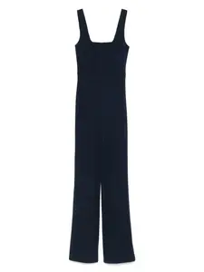 Креповый комбинезон Patrizia Pepe, синий