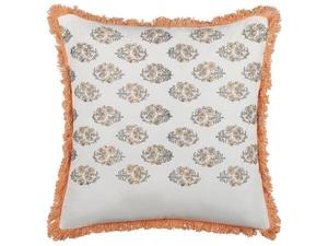 Декоративная подушка Beliani SATIVUS, 45x45x45 см цвет grau/orange/weiß